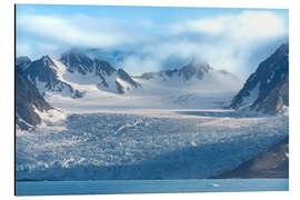 Aluminium print Monacobreen Glacier, Norway, Svalbard