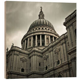 Wood print St Paul's Cathedral - Assaf Frank