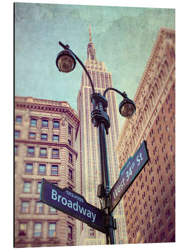 Cuadro de aluminio Iconic Intersection - Broadway and 34th Street
