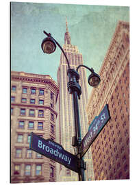 Cuadro de aluminio Iconic Intersection - Broadway and 34th Street - Assaf Frank