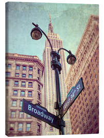 Canvas-taulu Iconic Intersection - Broadway and 34th Street - Assaf Frank