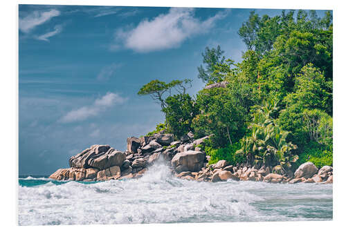 Foam board print Paradisiacal sea view