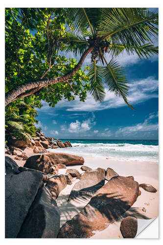 Naklejka na ścianę Tropical dream beach