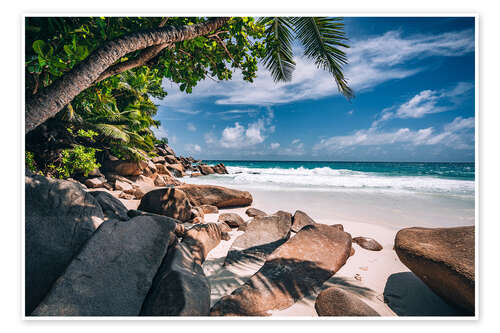 Poster Anse Georgette, Seychellen