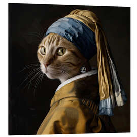 PVC print Cat with a Pearl Earring