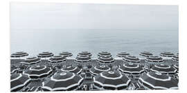 Hartschaumbild Strand in Nizza an der Côte d'Azur