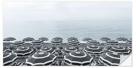 Wandsticker Strand in Nizza an der Côte d'Azur