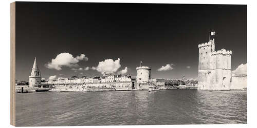 Cuadro de madera Old port in La Rochelle - France