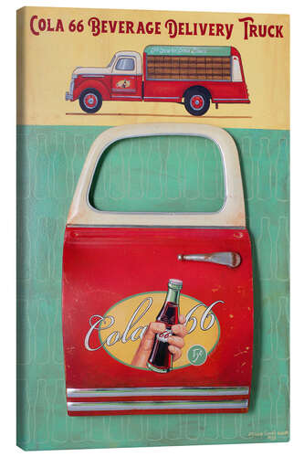 Lerretsbilde Cola 66 Delivery Truck