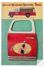 Wandsticker Cola 66 Delivery Truck