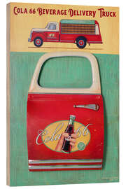 Cuadro de madera Cola 66 Delivery Truck - Georg Huber