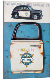 Tableau en aluminium California Highway Patrol - Georg Huber