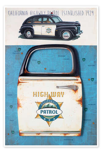 Plakat California Highway Patrol