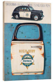 Tableau en bois California Highway Patrol - Georg Huber