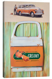 Canvas-taulu Icecar, Creamy Orange - Georg Huber