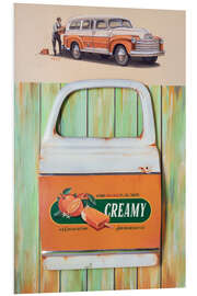 Tableau en PVC Icecar, Creamy Orange - Georg Huber