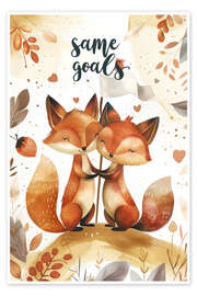 Wall print Same Goals - Bettina Dittmann