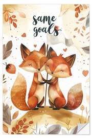 Vinilo para la pared Same Goals - Bettina Dittmann