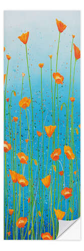 Wall sticker Orange poppies