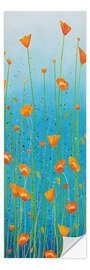 Wall sticker Orange poppies