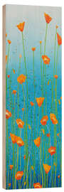 Obraz na drewnie Orange poppies