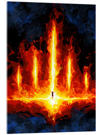 Stampa su vetro acrilico Fifth Element Fire - Nikita Abakumov