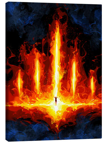 Leinwandbild Feuer, das Fünfte Element
