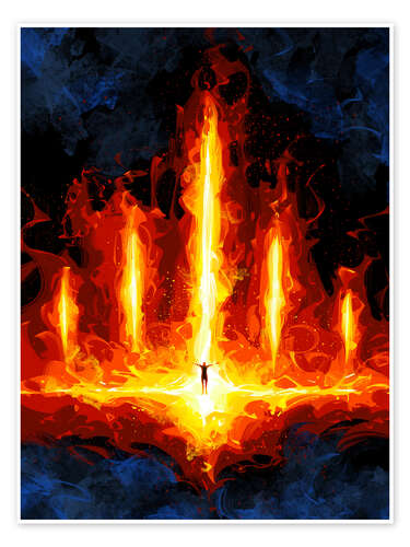 Plakat Fifth Element Fire