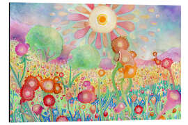 Magnettafel Blumen in der Sonne