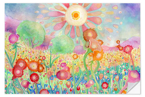Wall sticker Flowers in the Sun