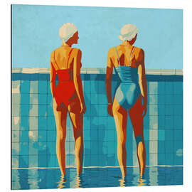 Stampa su alluminio Women at the pool