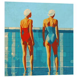 Tableau en PVC Women at the pool