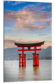 Aluminium print Itsukushima Shrine on Miyajima Island in the evening - Melanie Viola