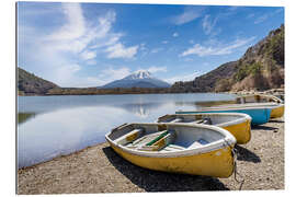 Gallery Print Idylle am Shoji-See mit dem Fuji
