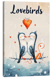 Canvas print Lovebirds - Bettina Dittmann