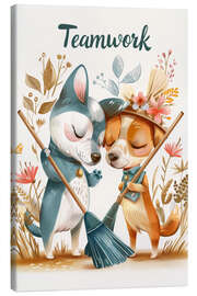 Canvastavla Teamwork - Bettina Dittmann