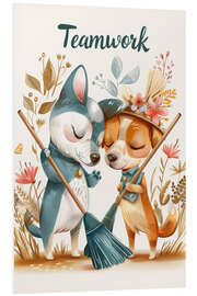 Hartschaumbild Teamwork - Bettina Dittmann