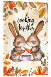 Acrylic print Cooking together - Bettina Dittmann