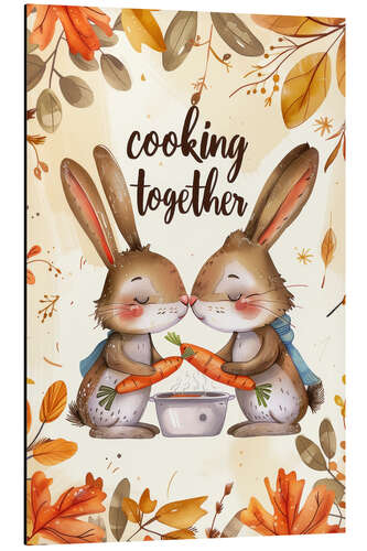 Cuadro de aluminio Cooking together