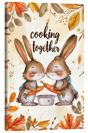 Canvas print Cooking together - Bettina Dittmann