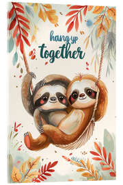 Acrylglasbild Hang up together