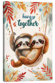 Tableau sur toile Hang up together - Bettina Dittmann