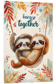 Hartschaumbild Hang up together