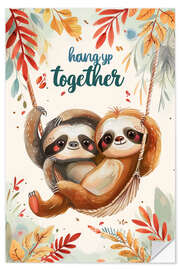 Autocolante decorativo Hang up together - Bettina Dittmann