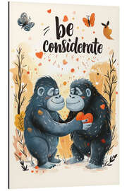 Cuadro de aluminio Be considerate - Bettina Dittmann