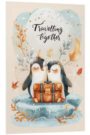 Hartschaumbild Travelling together