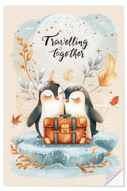 Wandsticker Travelling together