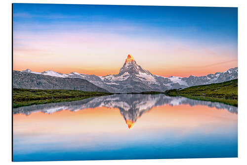 Alubild Matterhorn-Sonnenaufgang