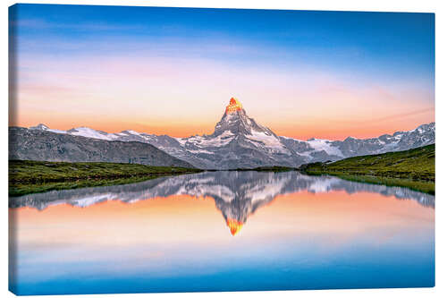 Tableau sur toile Matterhorn sunrise