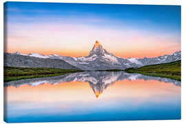 Leinwandbild Matterhorn-Sonnenaufgang - Roberto Sysa Moiola